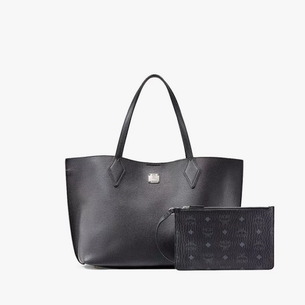 Túi MCM Yris Shopper Tani Leather Black MWPAAYS01BK001 - Ảnh 7