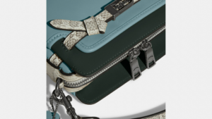 Tui Coach Tate 18 Crossbody Snakeskin Detail 'Pewter' C5371-V5O4Q