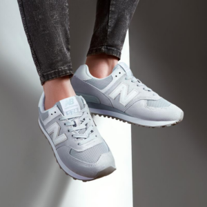 Alternative view of Giày New Balance Wmns 574 'Grey White' WL574OAA