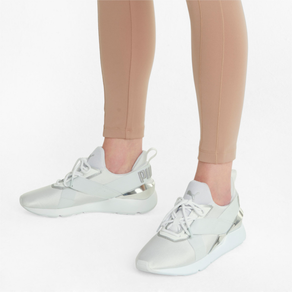Giày Puma Wmns Muse X3 'White Metallic Silver' 375131-02 - Ảnh 4