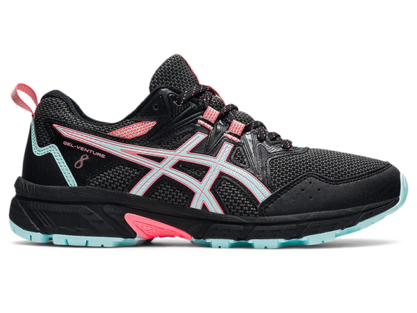 Giày Asics Wmns Gel Venture 8 Wide 'Black Clear Blue' 1012A706-008 - Ảnh 2
