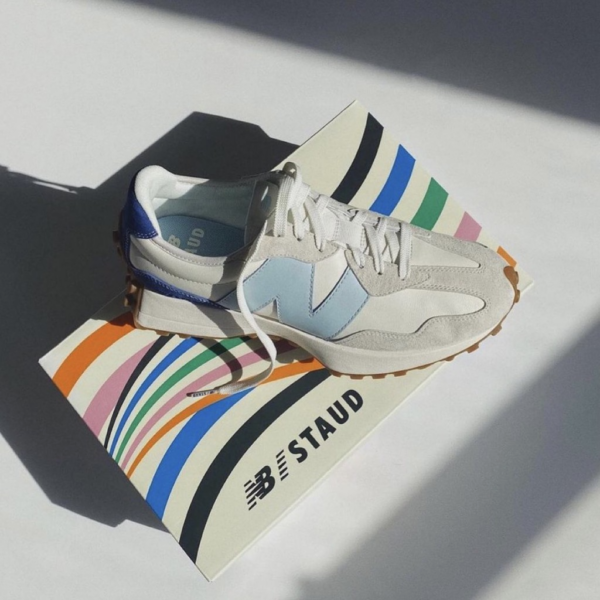 Giày New Balance STAUD x 327 'Sea Salt Atlantic' MS327SZ - Ảnh 4