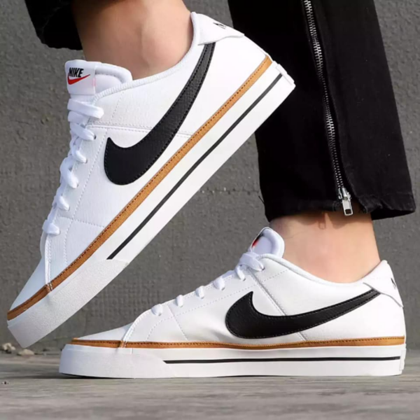 Giày Nike Court Legacy GS 'White Desert Ochre' DA5380-102 - Ảnh 3