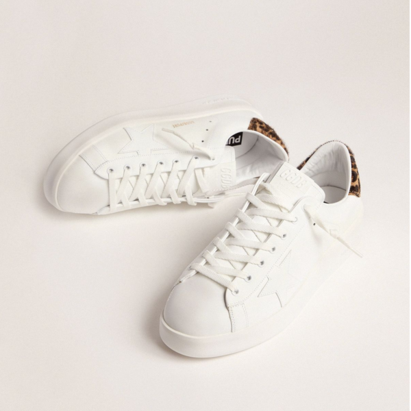 Giày Golden Goose Purestar White Leopard GMF00124-F000310-10269 - Ảnh 2