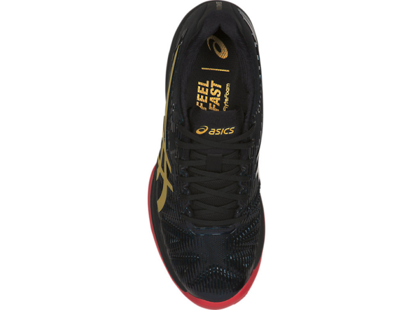 Giày Tennis Asics Solution Speed FF L.E 'Black Rich Gold' 1042A047-001 - Ảnh 4