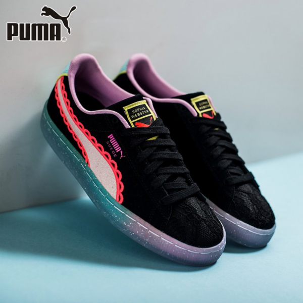 Giày Puma Sophia Webster x Wmns Suede 'Black Fiery Coral' 369516-01 - Ảnh 4