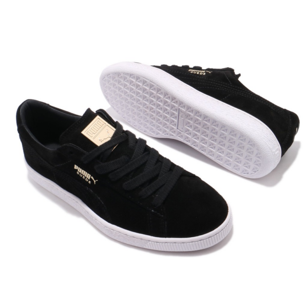 Giày Puma Suede Classic Metal Badge 'Black White' 370081-01 - Ảnh 6