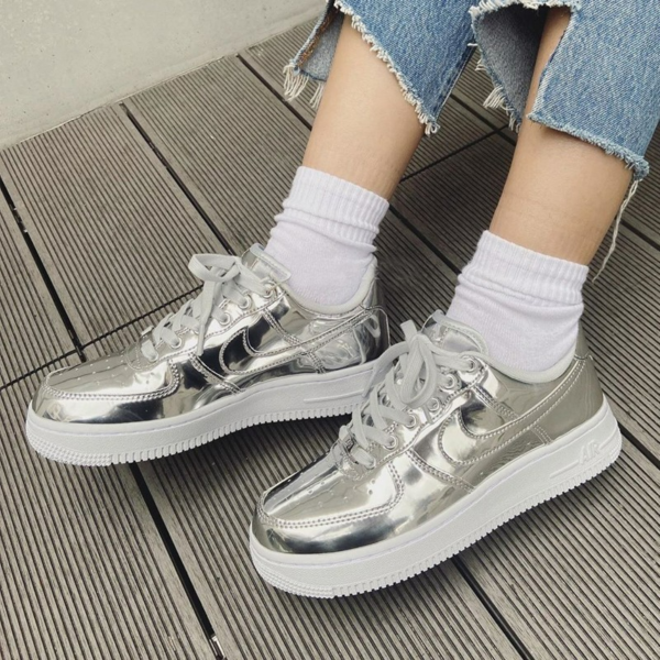 Giày Nike Air Force 1 SP "Metallic Silver" CQ6566-001 - Ảnh 9