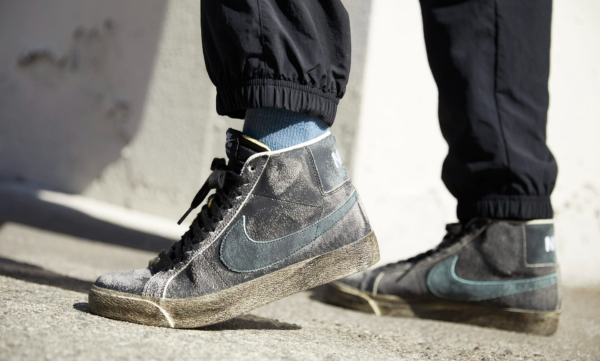 Giày Nike Zoom Blazer Mid Premium SB 'Faded Black' DA1839-001 - Ảnh 9