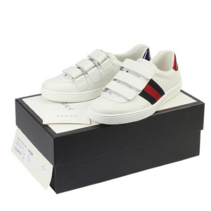 Alternative view of Giày Gucci New Ace Grip-Strap Low 'White' 548699-DOPE0-9095