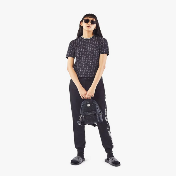 Balo MCM Stark Side Studs Backpack Visetos Black MMK6SVE41BK001 - Ảnh 7