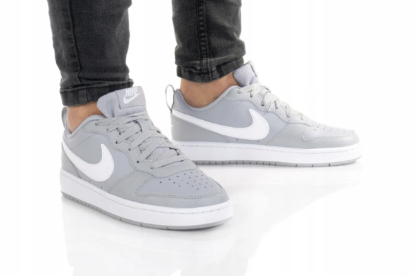 Giày Nike Court Borough Low 2 Grey (GS) BQ5448-008 - Ảnh 4