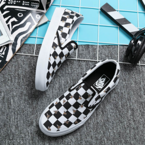 Giay Vans Slip On Checkerboard Bee Check 'Black' VN0A33TB9EH