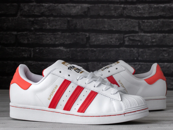 Giày Adidas Superstar Laceless 'White Red' FV2803 - Ảnh 3