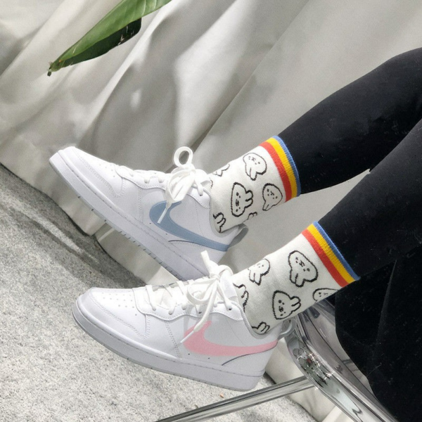 Giày Nike Court Borough Low 2 GS 'Arctic Punch' DD3023-100 - Ảnh 3