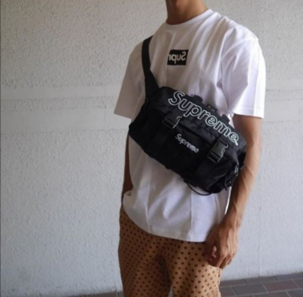 Túi Supreme Waist Bag FW19 Black SP-WBFW19BK - Ảnh 3
