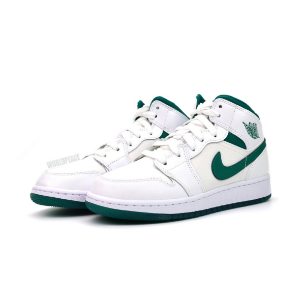 Giày Nike Air Jordan 1 Mid SE GC GS 'White Mystic Green' CD6760-103 - Ảnh 6
