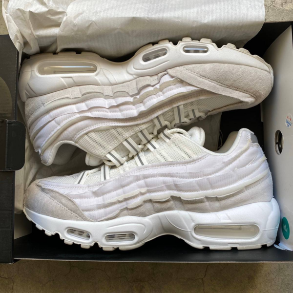 Giày Nike Comme des Garçons x Air Max 95 'White' CU8406-100 - Ảnh 2