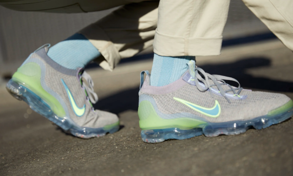 Giày Nike Air VaporMax 2021 Flyknit 'Grey Light Liquid Lime' DH4084-003 - Ảnh 3