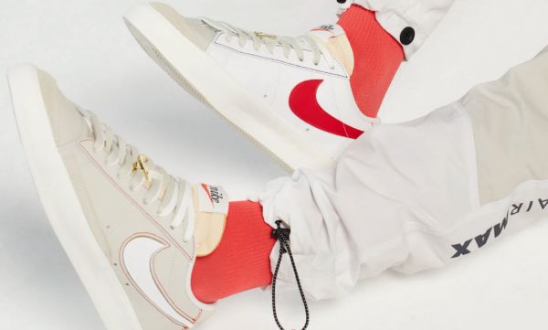 Giày Nike Blazer Low '77 'Grey White Removable Swoosh' DH4370-002 - Ảnh 2