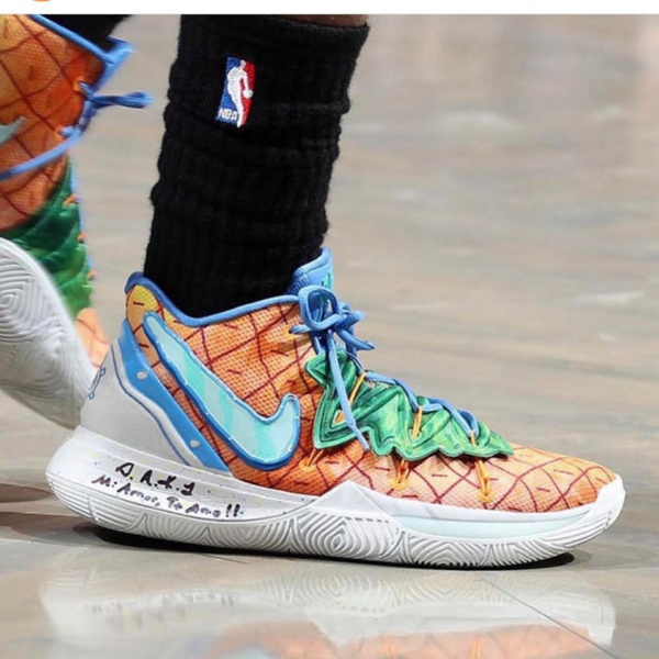 Giày Nike SpongeBob SquarePants x Kyrie 5 EP 'Pineapple House' CJ6950-800 - Ảnh 2