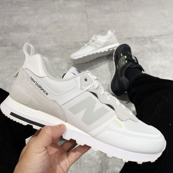 Giày New Balance 574 White Summer Fog ML574IDE - Ảnh 5