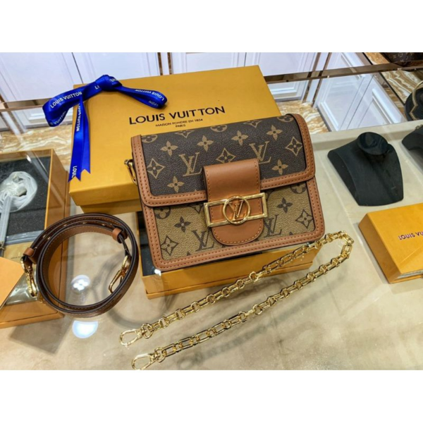 Túi Louis Vuitton Dauphine Mini Handbag M44580 - Ảnh 6