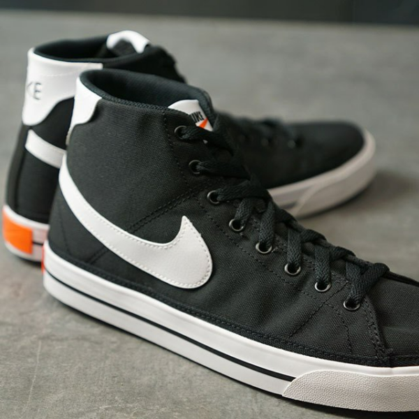 Giày Nike Court Legacy Canvas Mid 'Black' DD0162-001 - Ảnh 4