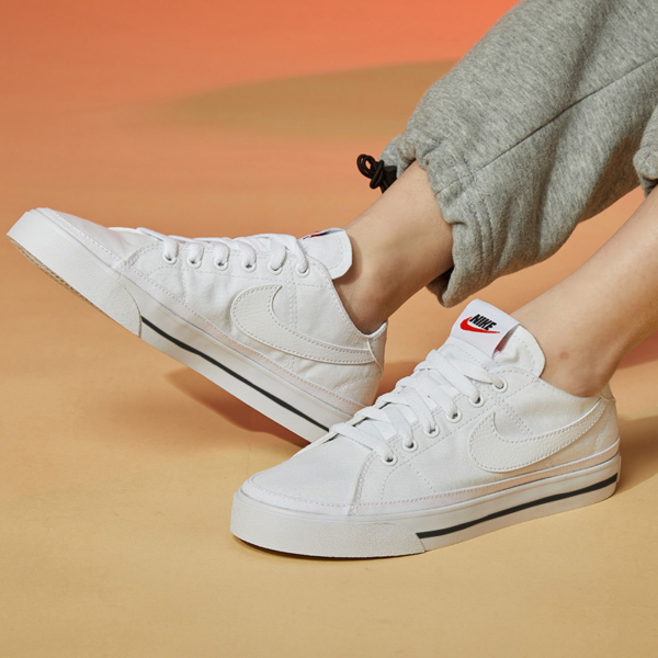 Giày Nike Court Legacy Canvas 'White' CW6539-100 - Ảnh 2