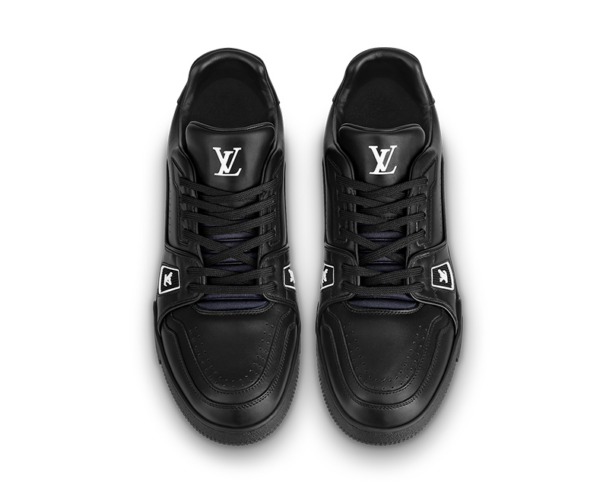 Giày Louis Vuitton Trainer Sneaker Black 1A9AFU - Ảnh 2