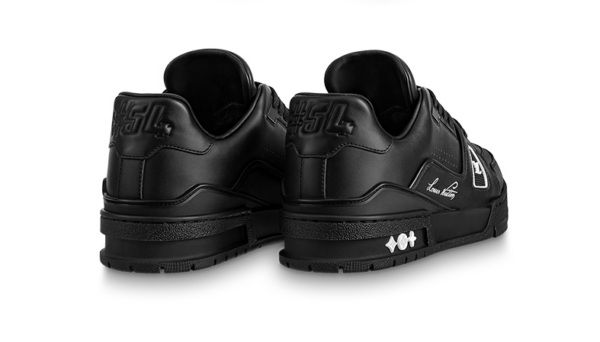 Giày Louis Vuitton Trainer Sneaker Black 1A9AFU - Ảnh 3