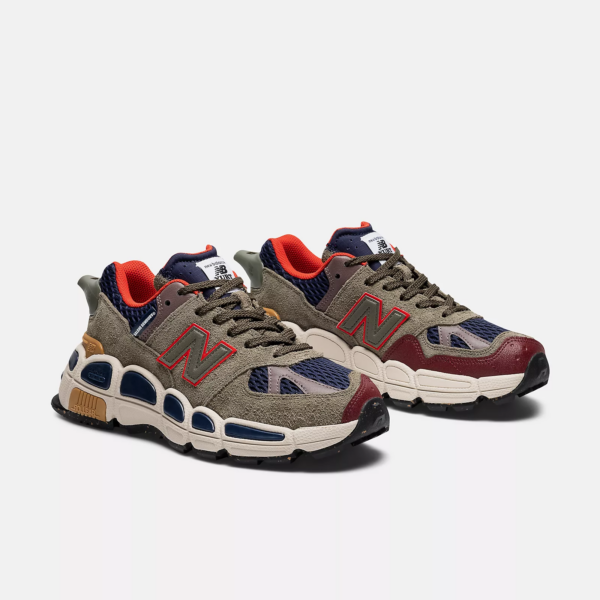 Giày New Balance Salehe Bembury x 574 YURT 'Team Forest Green' MS574YSB - Ảnh 5