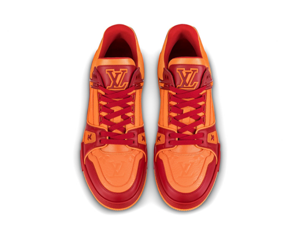 Giày Louis Vuitton Trainer Sneaker Red Orange 1A8WDZ - Ảnh 2