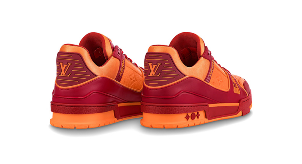 Giày Louis Vuitton Trainer Sneaker Red Orange 1A8WDZ - Ảnh 3
