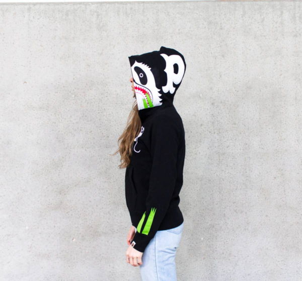 Áo Bape Panda Full Zip Hoodie Black BA-PFZHBK - Ảnh 4