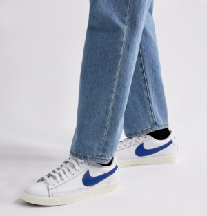 Alternative view of Giày Nike Blazer Low Leather 'Astronomy Blue' CI6377-107