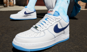 Alternative view of Giày Nike Air Force 1 '07 'First Use White University Blue' DA8478-100
