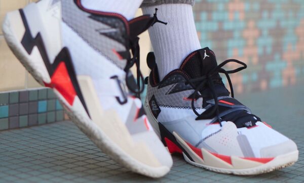 Giày Nike Jordan Why Not Zer0.3 White Bright Crimson Black CD3003-101 - Ảnh 4
