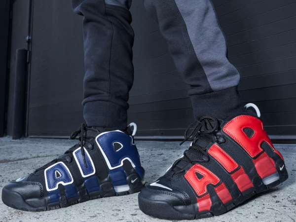 Giày Nike Air More Uptempo Alternates Split 'Navy Red' (GS) DM0017-001 - Ảnh 2