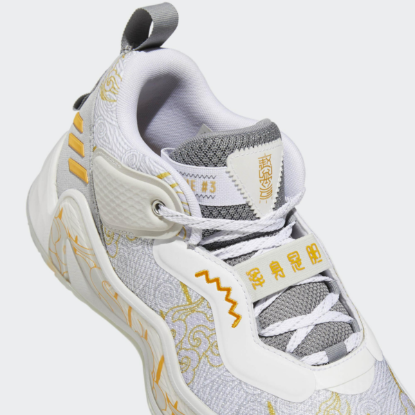 Giay Adidas D.O.N. Issue 3 Three Kingdoms 'White Yellow' HQ4502