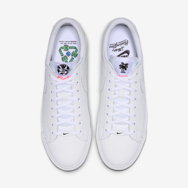 Giày Nike Steven Harrington x Blazer Low Flyleather QS 'Earth Day' CI5546-100 - Ảnh 4