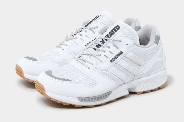 Giày Adidas Undefeated x Neighborhood x ZX 8000 'White Gum' Q47205 - Ảnh 4