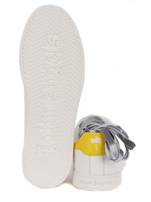 Giày Palm Angels New Tennis 'White Yellow' PMIA056S21LEA001 0118 - Ảnh 4