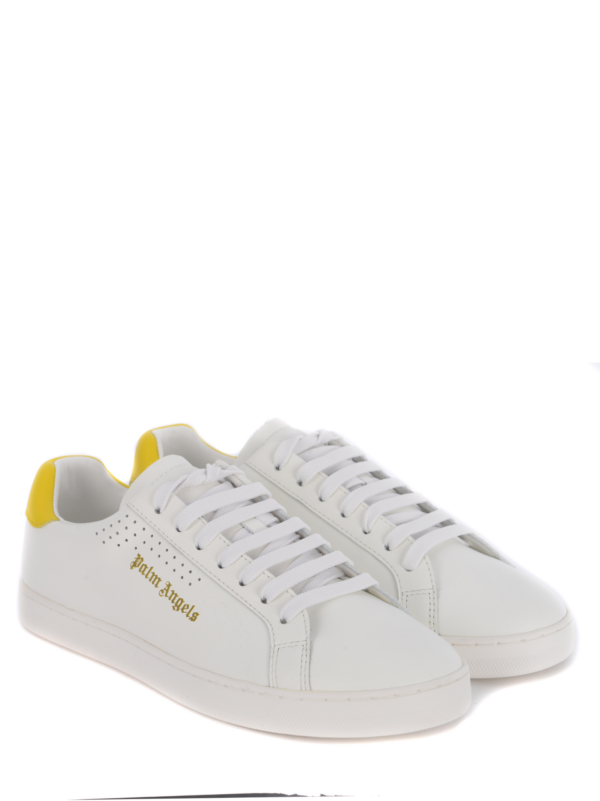 Giày Palm Angels New Tennis 'White Yellow' PMIA056S21LEA001 0118 - Ảnh 5