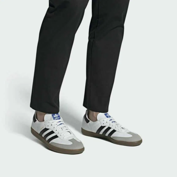 Giày Adidas Samba Vegan 'White Black' H01877 - Ảnh 2