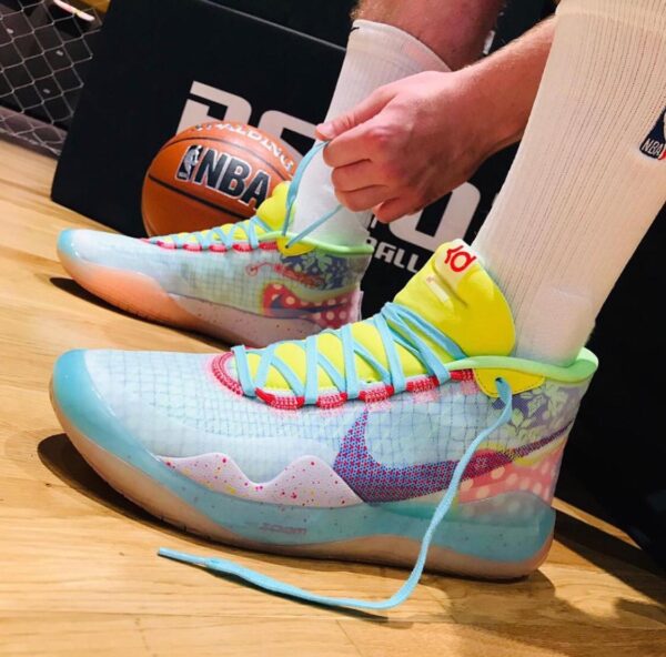 Giày Nike KD 12 EYBL Peach Jam CK1195-300 - Ảnh 2