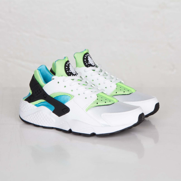 Giày Nike Air Huarache Run White Clearwater Flash Lime 634835-100 - Ảnh 6