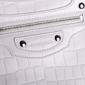 Alternative view of Túi Balenciaga Crocodile Embossed Neo Classic Mini 'White' 638524-15V6Y-9016