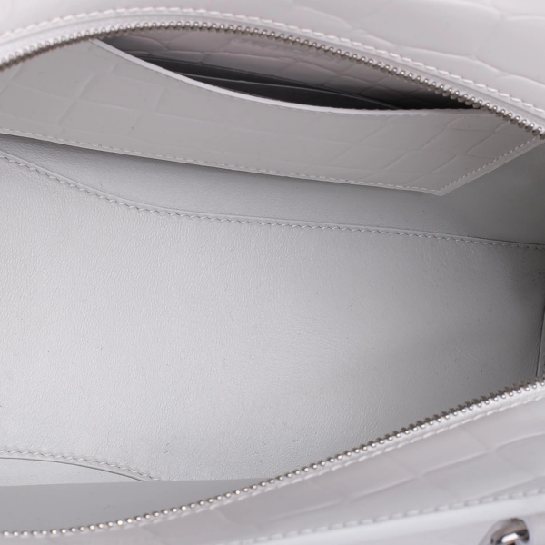Túi Balenciaga Crocodile Embossed Neo Classic Mini 'White' 638524-15V6Y-9016 - Ảnh 3