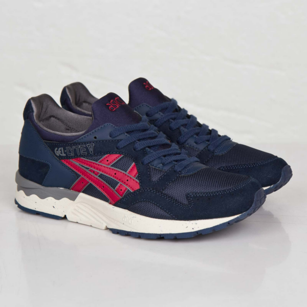 Giày Asics Gel Lyte 5 'Navy Red' H5D0Y-5025 - Ảnh 2